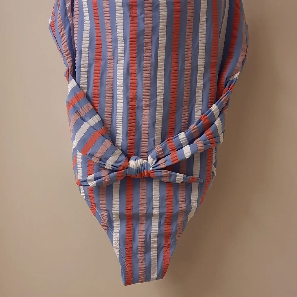 NWT, Jessica Simpson Miami Stripe One Piece Swimsuit
